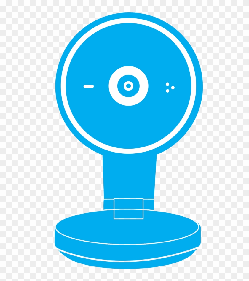 Security Camera Icon Png 502907 - Ip Camera Icon Blue Clipart