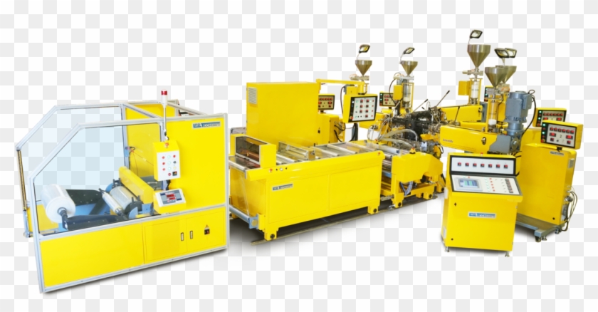 Multilayer High Speed Chill Roll Attachment For Films - Assembly Line Clipart