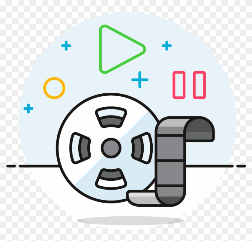 30 Movie Film Roll - Circle Clipart #2247635