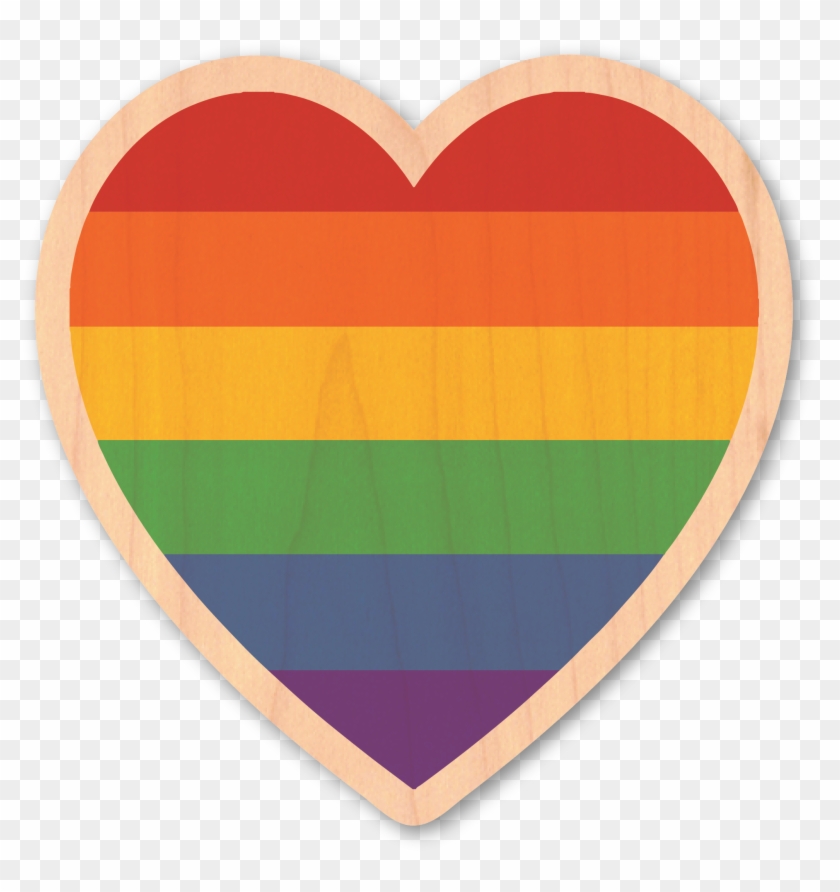 Pride Rainbow Heart - Heart Clipart