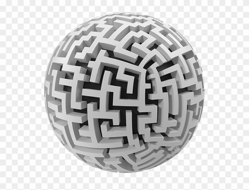 Angular-maze - Sphere Clipart