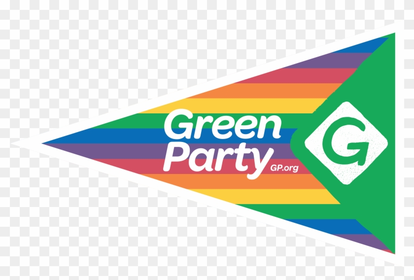 Gpus Pennant Votegreeen 3b - Graphic Design Clipart #2248418