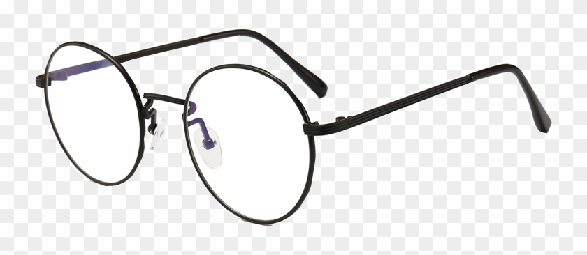 Round Glasses Frame Retro Femaletransparent For Computer - Round Computer Glasses Clipart