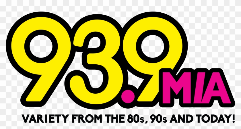 Variety From The 80s, 90s And Today Svg Black And White - 93.9 Mia Logo Clipart