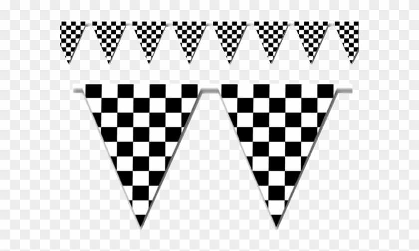 Pennant Clipart Checkered Flag - Checkered Flag Pennant - Png Download #2249045