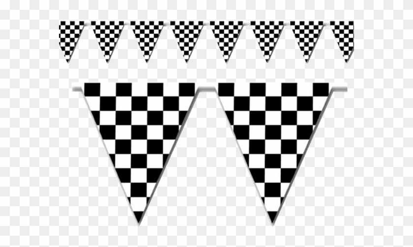 Pennant Clipart Checkered Flag - Checkered Flag Pennant - Png Download