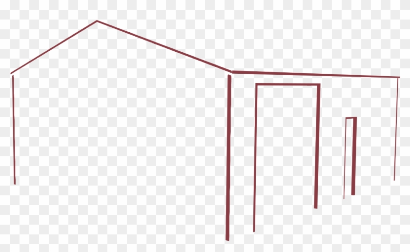 Carport Trim Rustic - Line Art Clipart #2249098