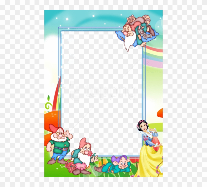 Free Png Transparent Kidsframe With Snow-white And - Snow White And The Seven Dwarfs Frame Clipart #2249173
