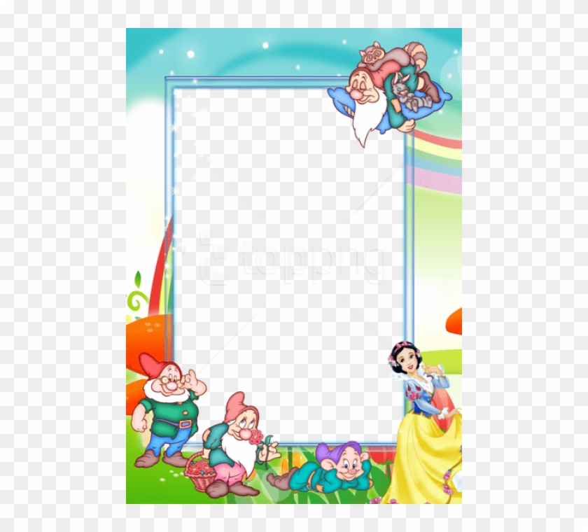 Free Png Transparent Kidsframe With Snow-white And - Snow White And The Seven Dwarfs Frame Clipart