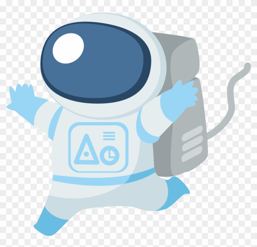 Astronaut Drawing Universe - Astronautas De Caricatura Png Clipart
