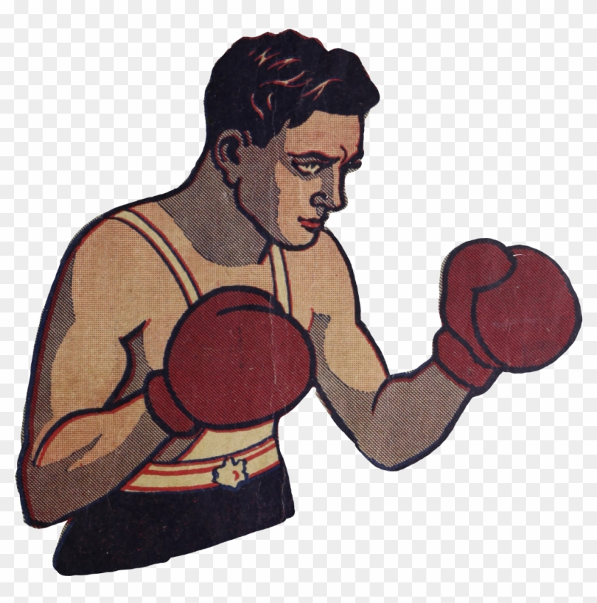 Boxinggloves Boxer Sport Vintage Manga Ⓒ - Transparent Vintage Boxing Gloves Clipart #2250402