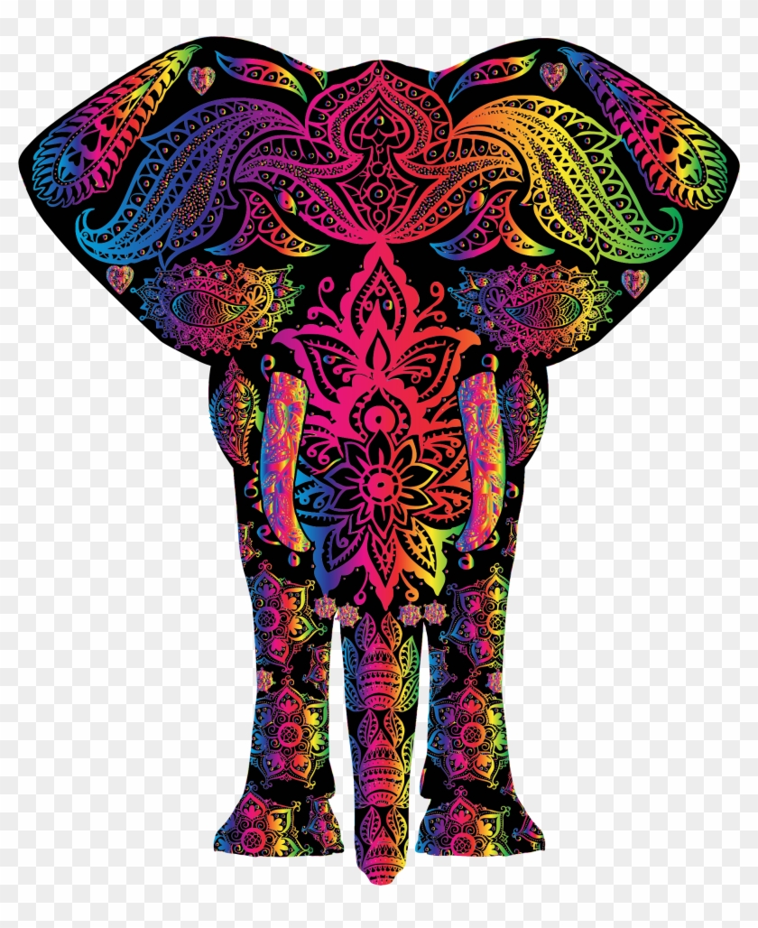 1987 X 2339 9 - Colorful Elephant Clipart #2250403