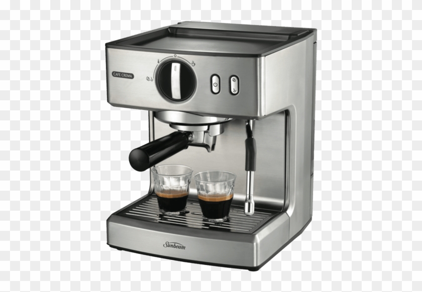 Coffee Machine Png Transparent Images Free Download - Sunbeam Cafe Crema Espresso Coffee Machine Clipart
