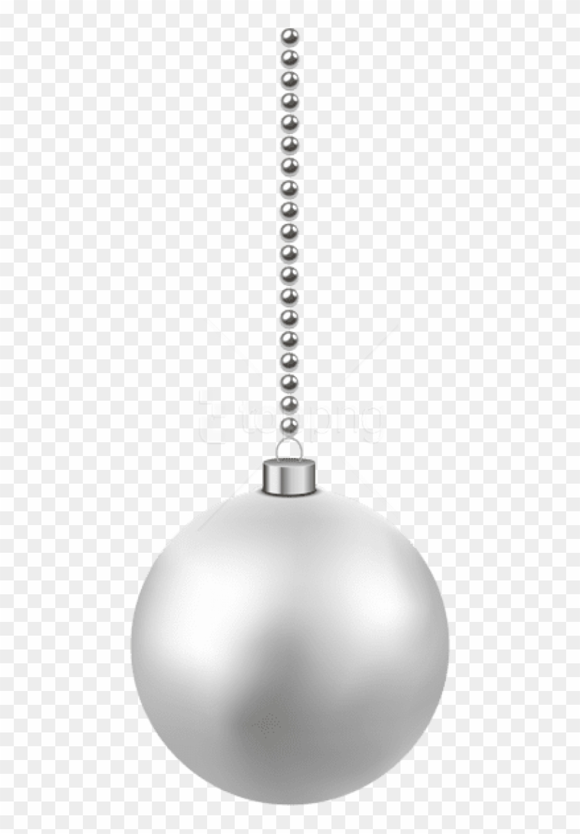 Free Png White Christmas Hanging Ball Png - White Christmas Ball Hanging Clipart