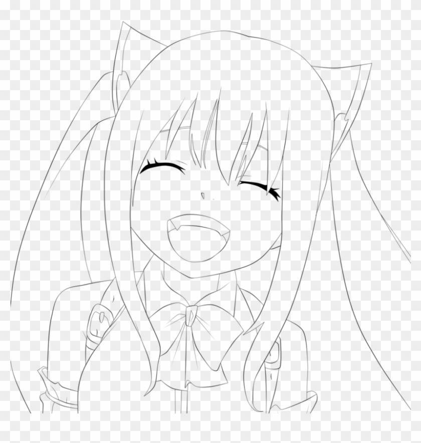 Jpg Library Library Wendy Marvell Smile Lineart - Line Art Clipart