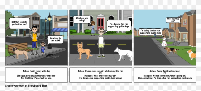Guide Dog Fun Run - Cartoon Clipart