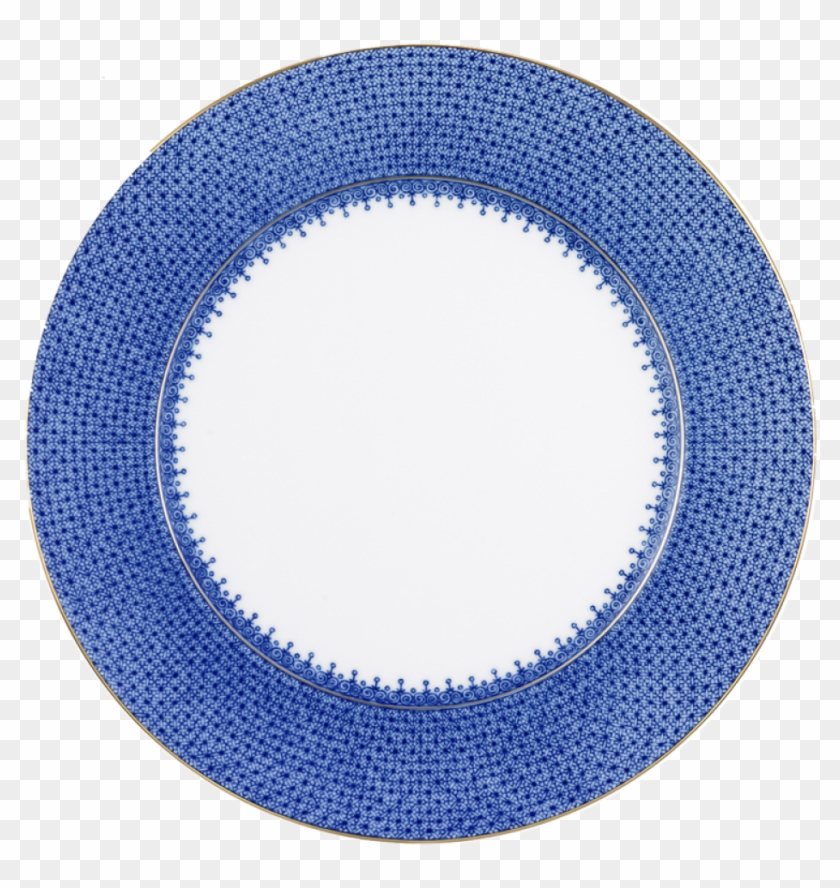S1705b - - Mottahedeh Blue Lace Service Plate Clipart #2251920