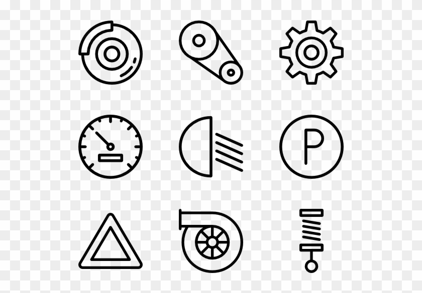 Mechanic & Repair - Hand Drawn Social Media Icons Png Clipart