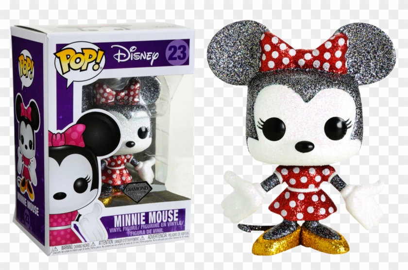Minnie Mouse Diamond Glitter Funko Pop Vinyl Figure - Minnie Mouse Diamond Funko Pop Clipart #2252262