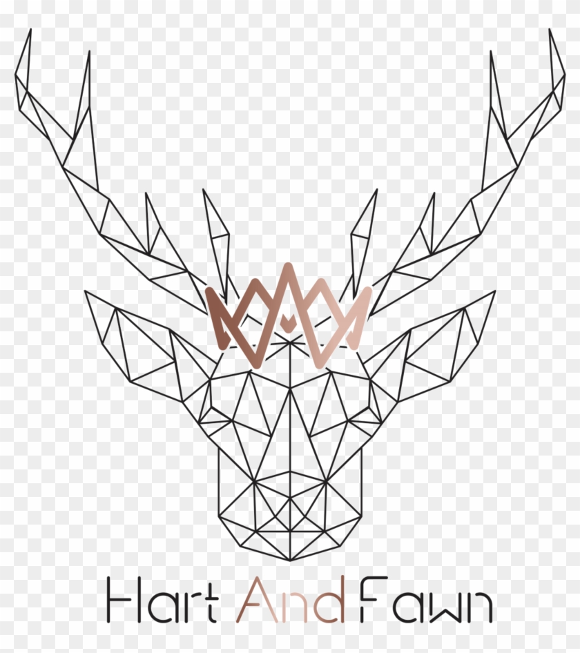 Geometric Polygon Deer , Png Download - Art Clipart #2252294
