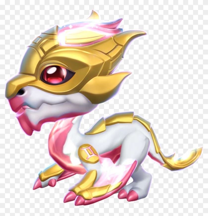 Gemini Alpha Dragon Baby - Cartoon Clipart