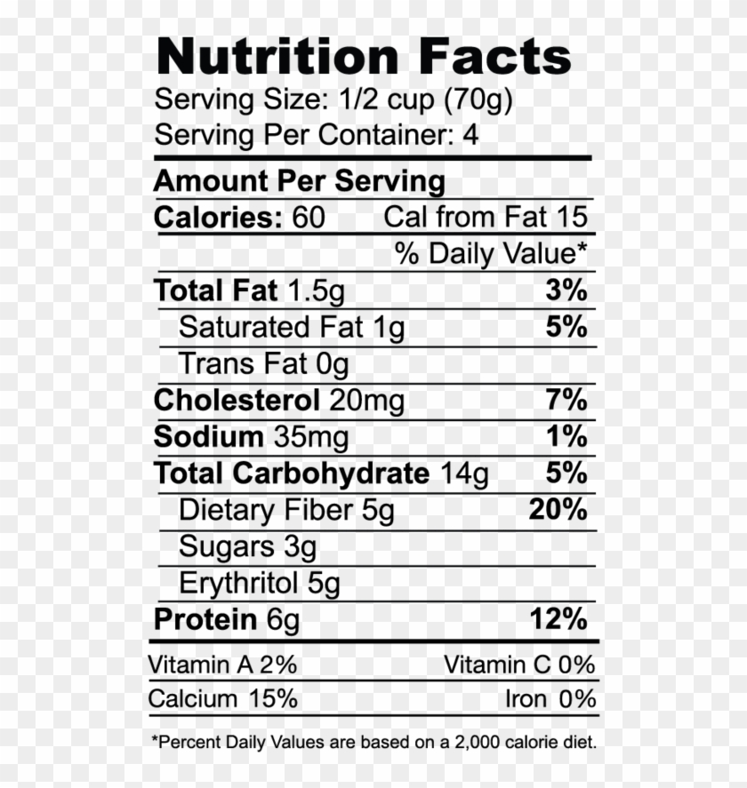 Nutritional Facts On Enlightened Ice Cream , Png Download - Enlightened Ice Cream Nutritional Info Clipart