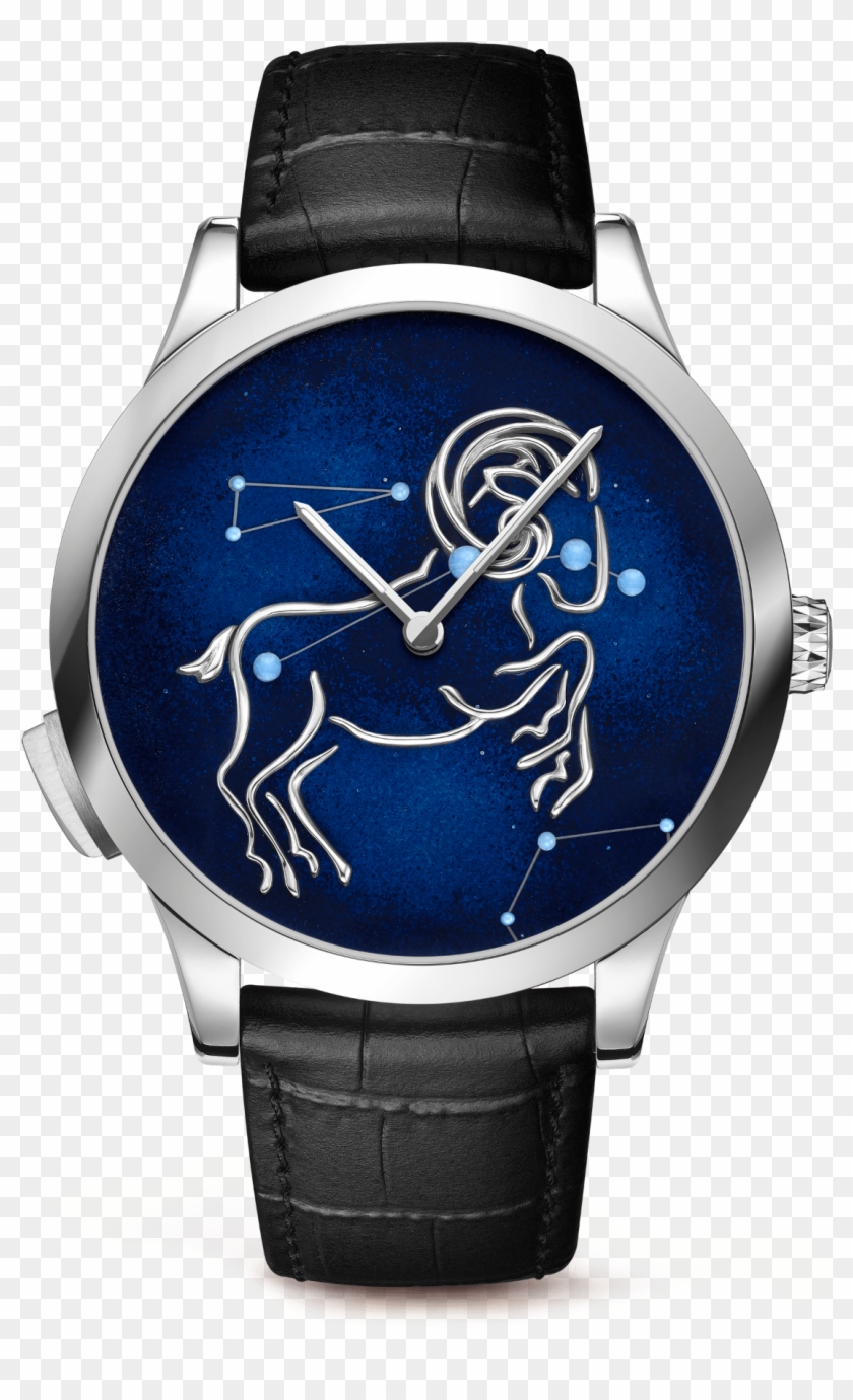 Midnight Zodiac Lumineux Aries Watch,satin-finish Alligator, Clipart