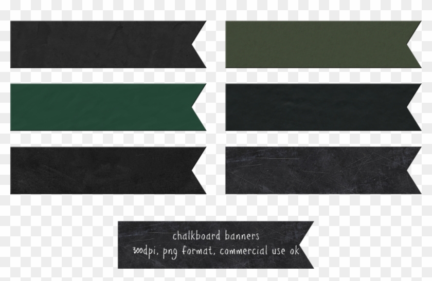 Banners And Pointers - Chalkboard Banner Png Clipart