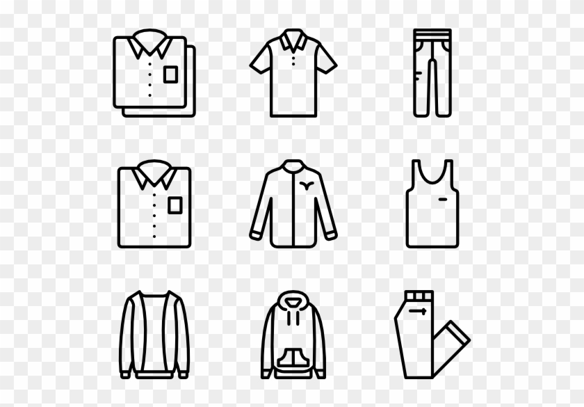 Man Clothes - History Icons Clipart #2255383