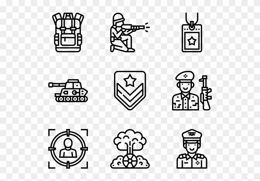 Military - Work Icons Clipart