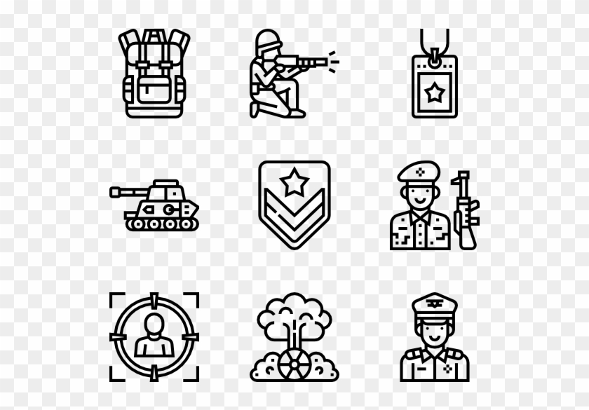 Military - Work Icons Clipart #2255477