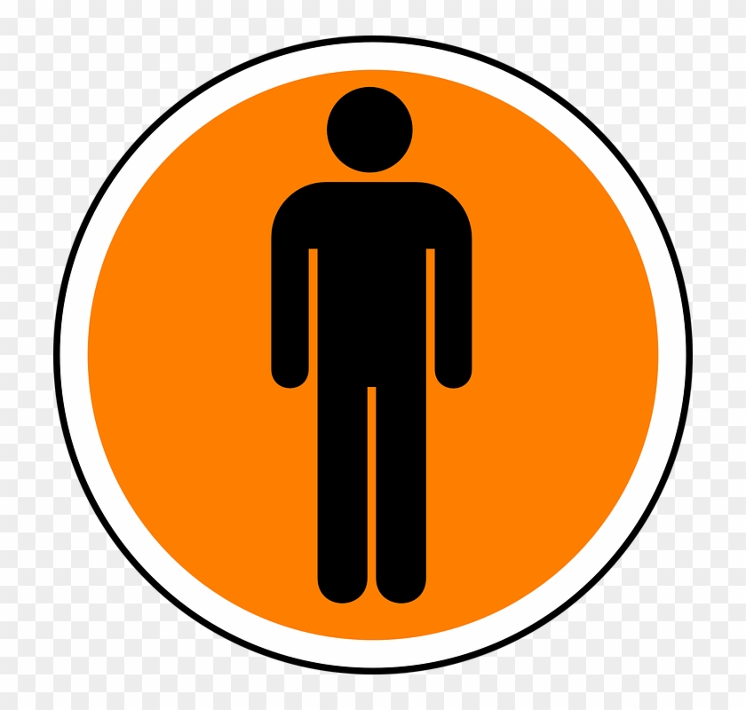 Human, Man, Sign, Symbol, Icon, Toilet - Minority Representation Clipart
