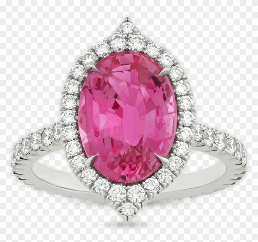 Untreated Pink Sapphire Ring, Clipart #2256109