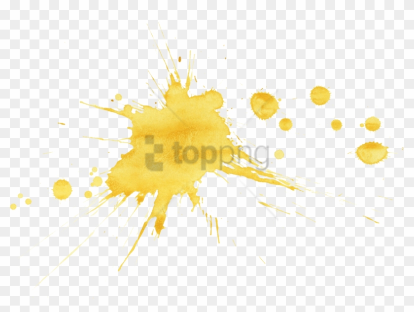 Free Png Download Yellow Paint Splash Png Png Images - Sparkler Clipart