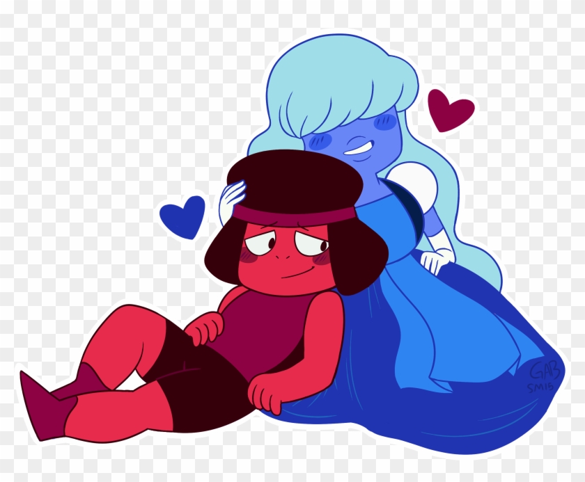 Xeternalflamebryx 313 205 There Is No Need To Worry, - Steven Universe Love Fanart Ruby Sapphire Clipart
