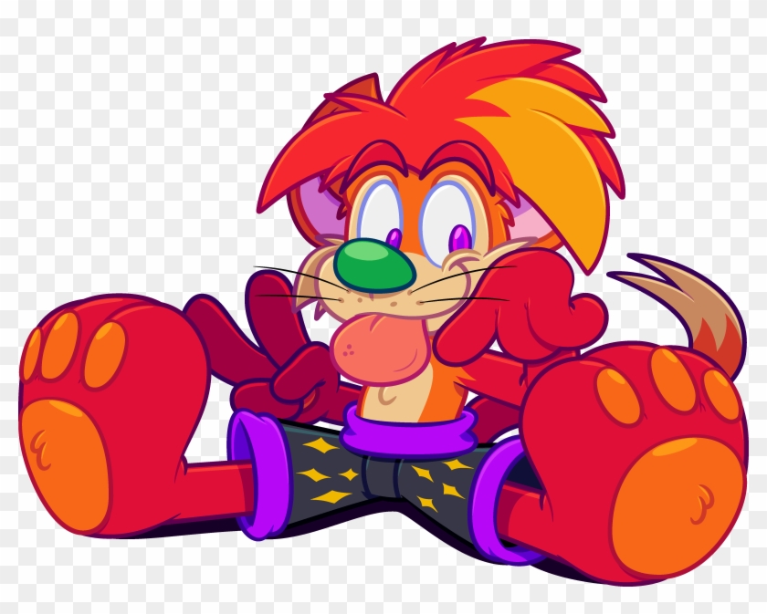 Cute Pjed Toon Kitty - Cartoon Clipart