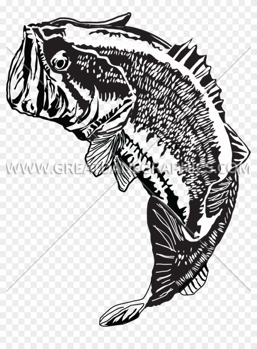 Large Mouth Bass Jumping Clipart #2256654