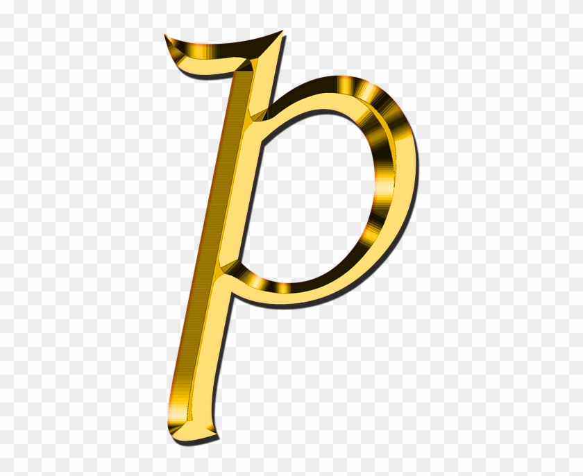 Letters, Abc, P, Alphabet, Learn, Education, Read - Gold Letter F Png Clipart #2257269