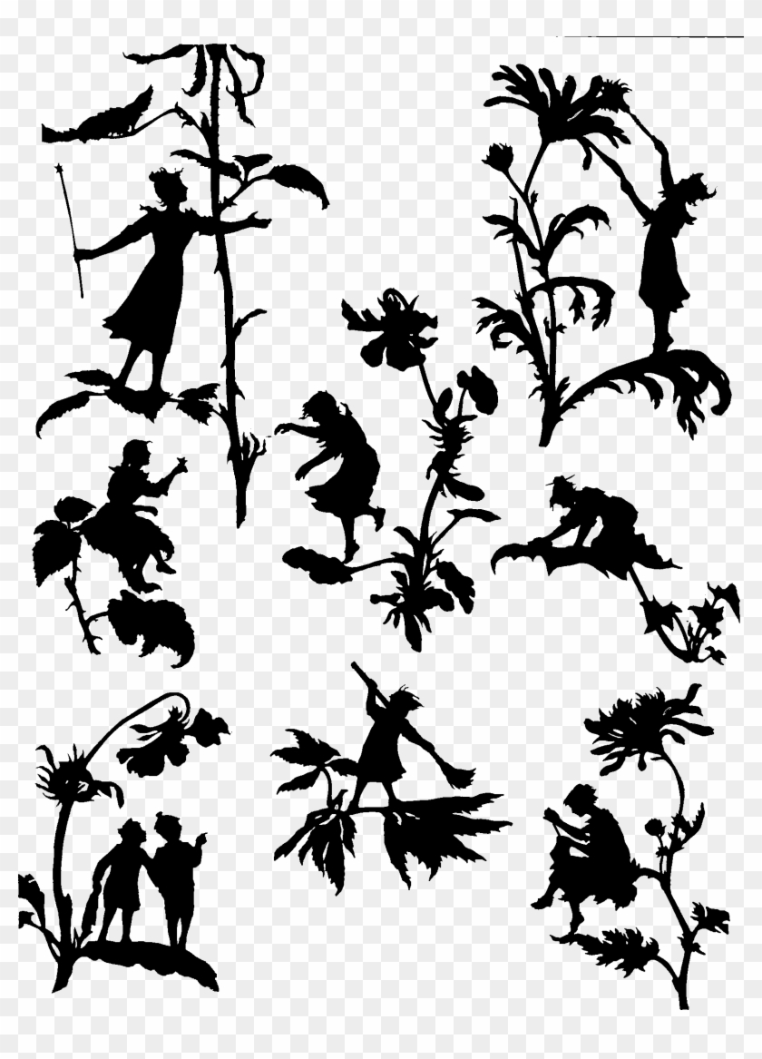 Fairy Silhouettes - Silhouette Clipart