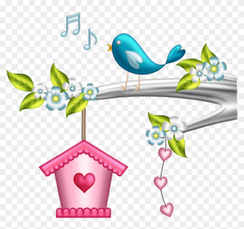 #ftestickers #clipart #cartoon #bird #singing #cute - Animasi Burung Dan Sangkar - Png Download #2257653