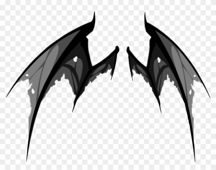 #wing #wings #demon #demonwings #black #tattered - Demon Wings Transparent Background Clipart