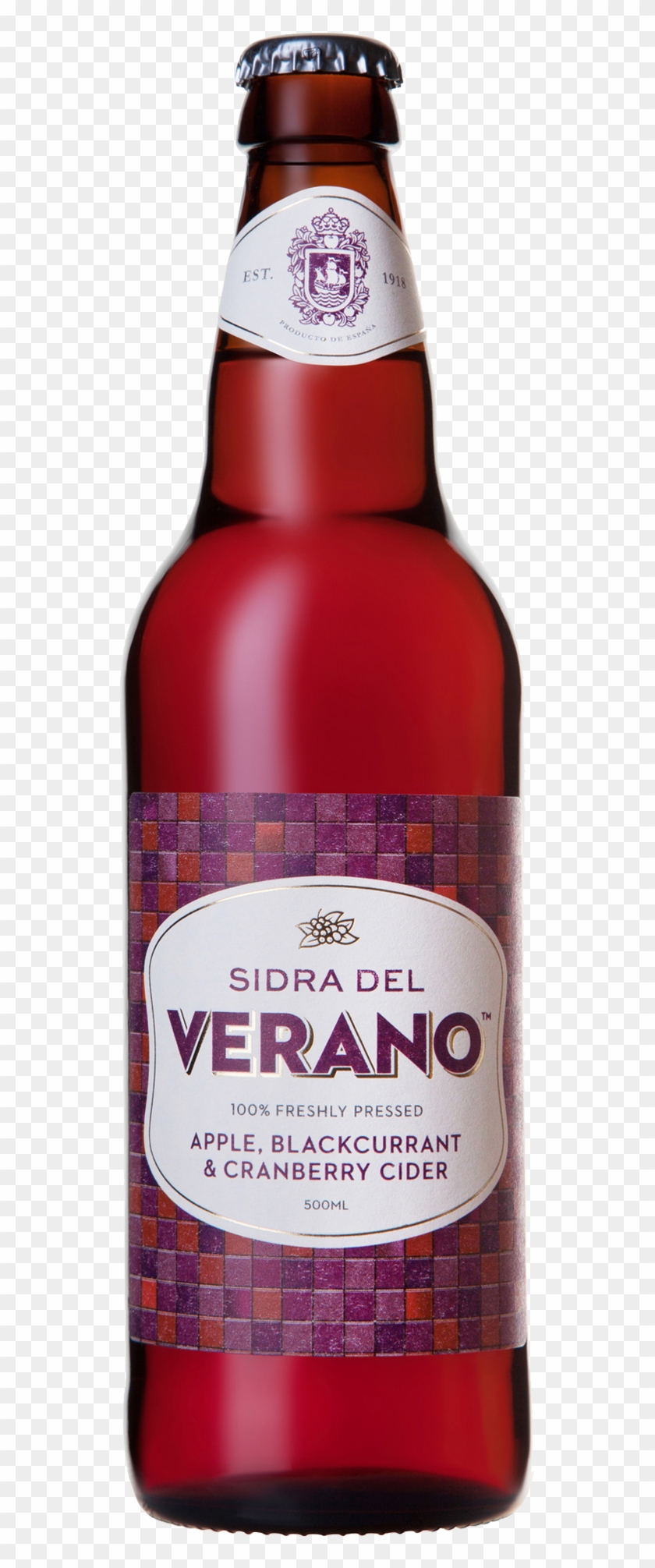 Sidra Del Verano Apple, Blackcurrant & Cranberry Cider - Beer Bottle Clipart