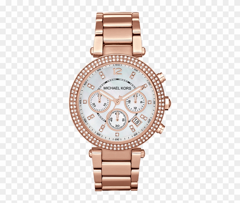 Michael Kors Parker - Michael Kors Rose Gold Watch Clipart