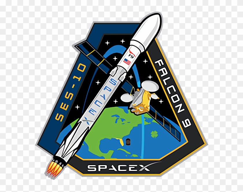 Mission Patch - Spacex Ses 10 Patch Clipart #2259101
