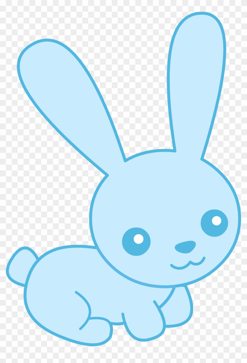 Freeuse Stock Blue Bunny Free Clip Art - Bunny Clip Art Blue - Png Download #2260117