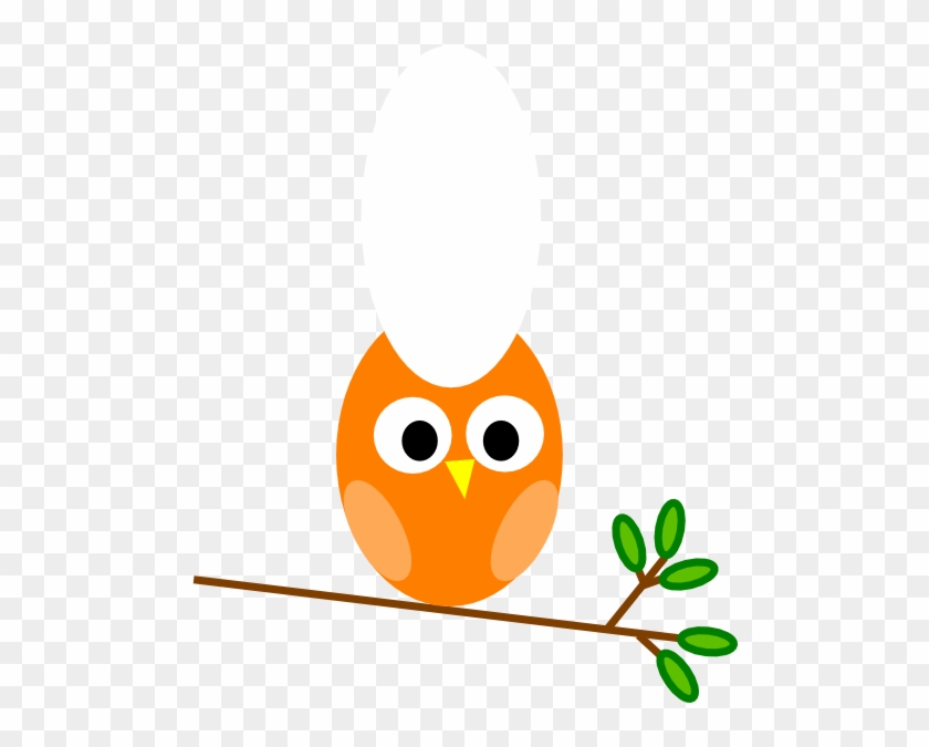 Orange Owl Clip Art At Clkercom Vector Online Royalty - Simple Owl Clip Art - Png Download #2260146
