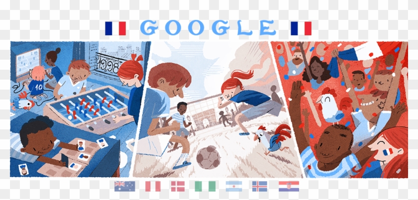 Show Headers - Google World Cup Doodle 2018 Clipart
