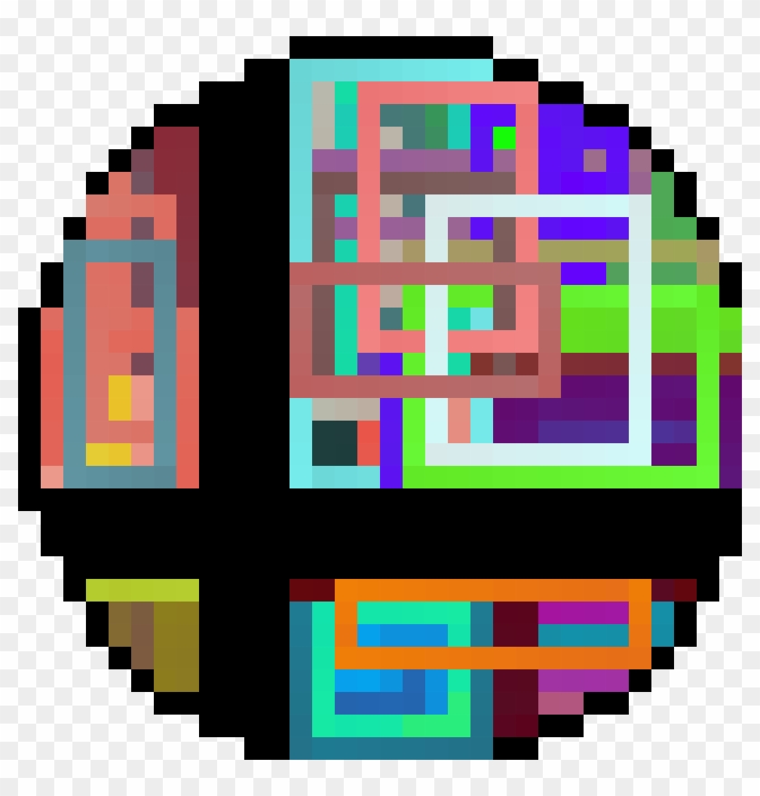 Ssbu Smash Ball - Deadpool Logo Pixel Art Clipart
