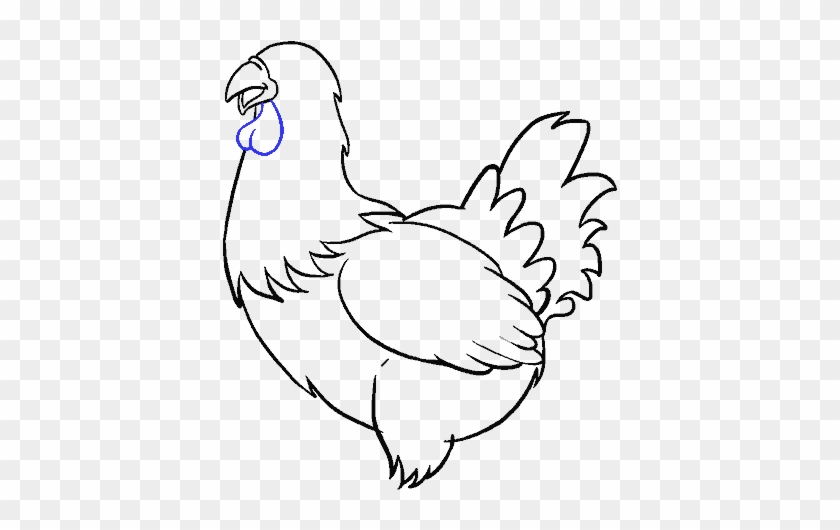 Jpg Free Download Feather Step By At Getdrawings Com - Chicken Cute Drawing Clipart