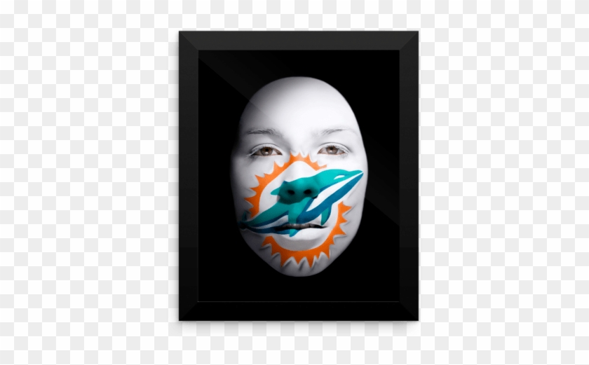 Face Of Miami Dolphins - Illustration Clipart #2260959